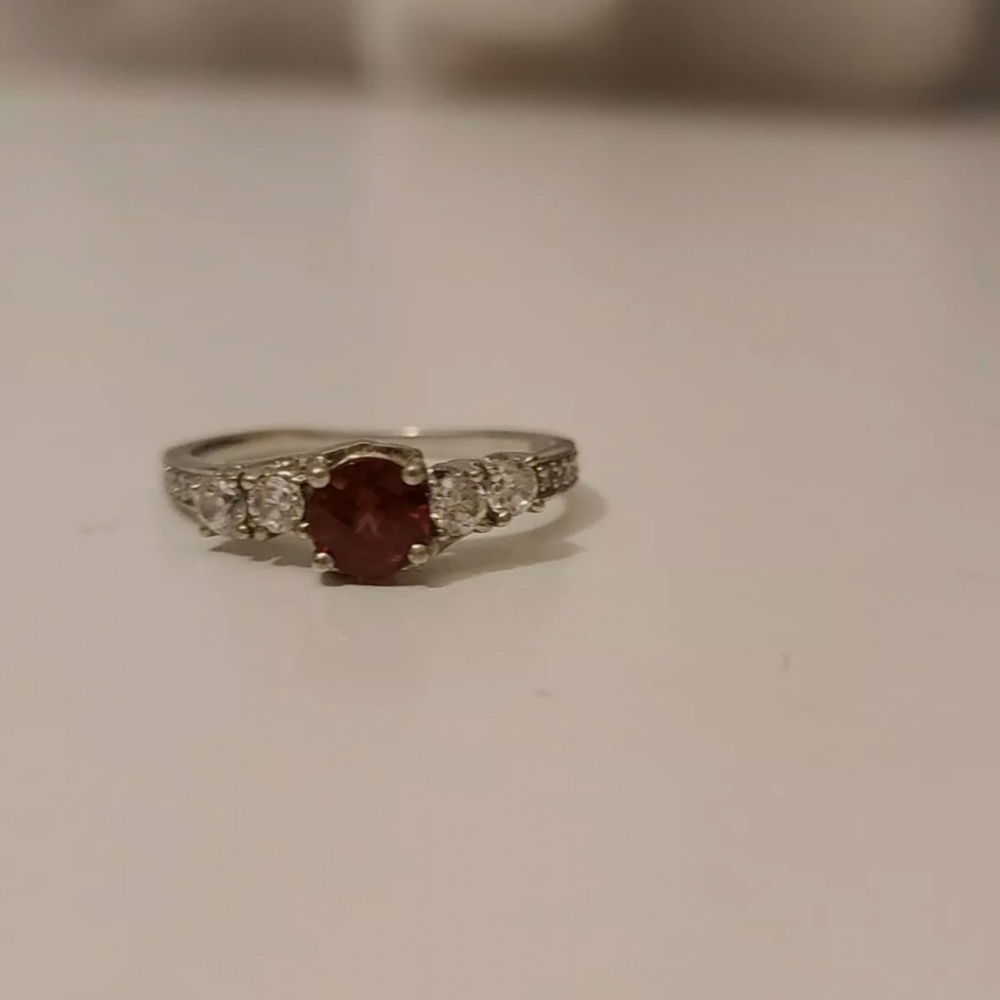 Cz sterling silver ring size 6